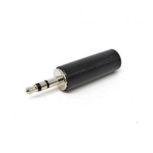 2.5mm JACK MALE CONNECTOR - PLASTIC BLACK STEREO
