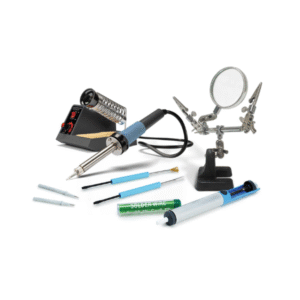 Soldering station set 40–48 W with LED indicator, adjustable temperature 150–480 °C, ideal for professionals and DIY