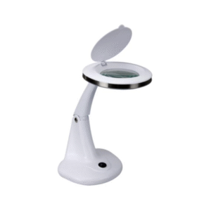 LED DESK LAMP WITH MAGNIFYING GLASS 3 + 12 DIOPTRE - 5W - 48 LEDS - WHITE