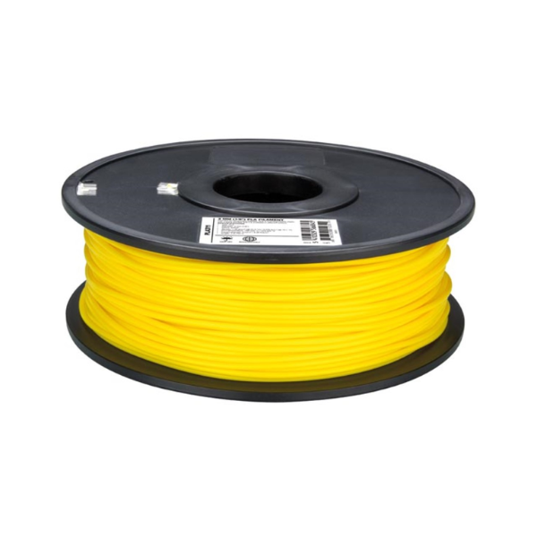 3 mm (1/8") PLA FILAMENT - YELLOW - 1 kg / 2.2 lb